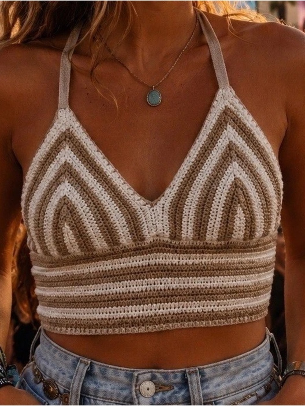 Hollister Crochet Top